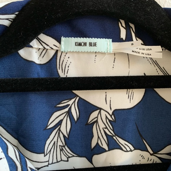 Kimchi Blue blue & white button down romper shorts - Picture 2 of 5